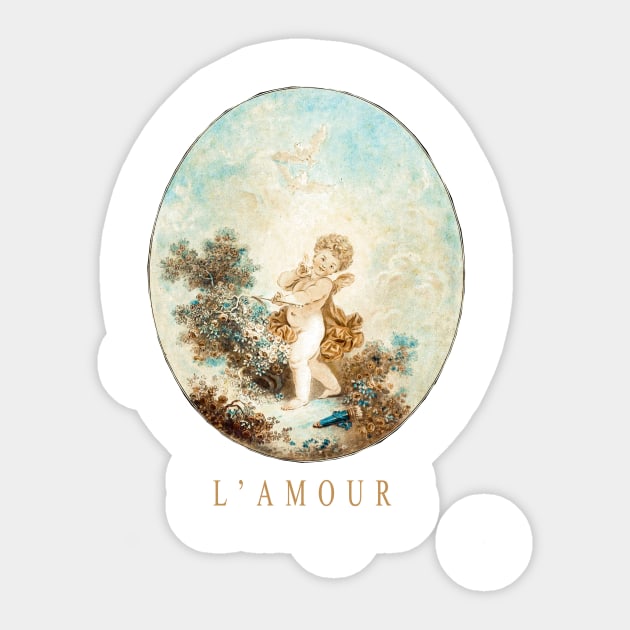 Eros Love Vintage Art Sticker by thecolddots